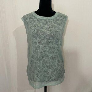 Mesh/Crotchet Material Blouse
